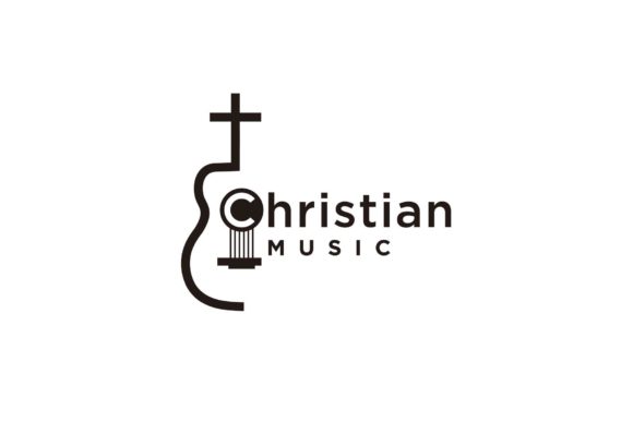 Acoustic Guitar Christian Music Logo Review
