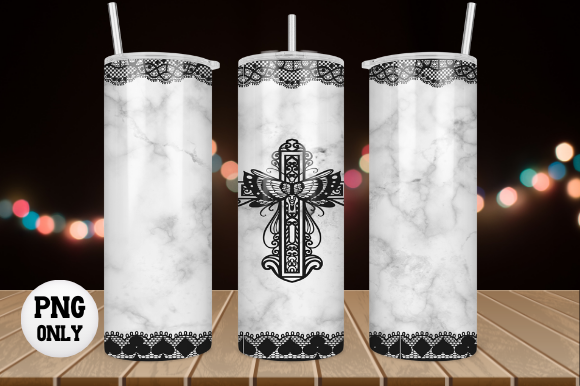 Christian Cross Lace 20oz Skinny Wrap Review for Print Templates