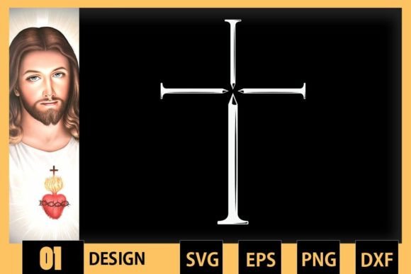 Christian Jesus Nail Cross Crafts for Digital Sellers