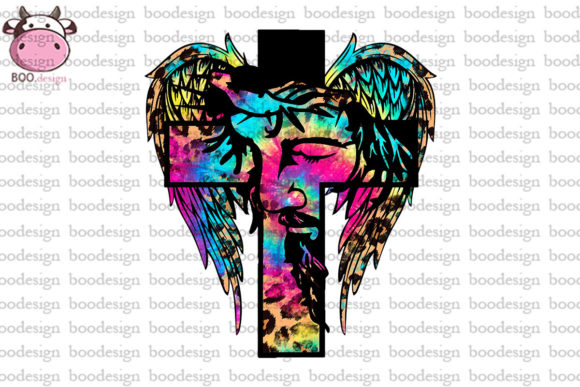 Cross Jesus Sublimation Design for Faith-Inspired Crafts