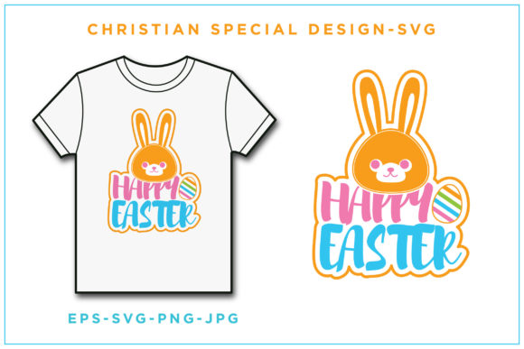 Happy Easter-Christian T-shirt Design: Print Templates Review