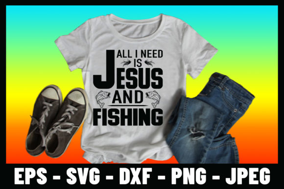 Jesus and Fishing Tshirt Design: Print Templates Review