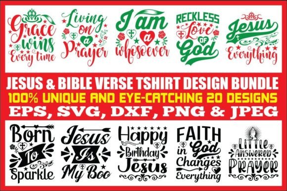 Jesus Bible Verse T-Shirt Design Bundle Review