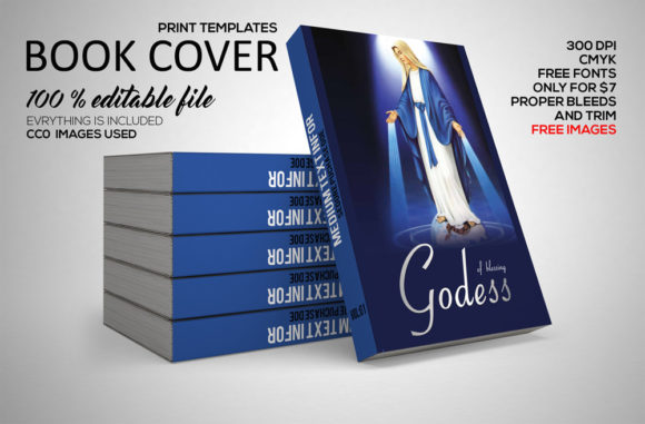 Jesus Book Cover Template for Print Templates