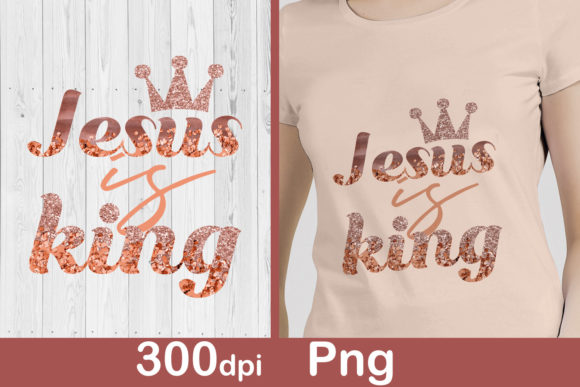 Jesus is King Sublimation: Christian Crafts for Brands