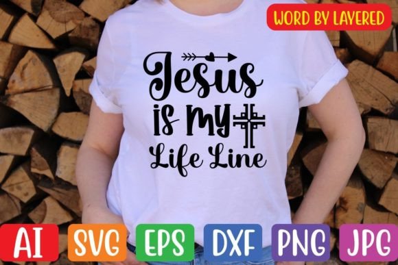 Jesus is My Life Line SVG for Branding Crafts